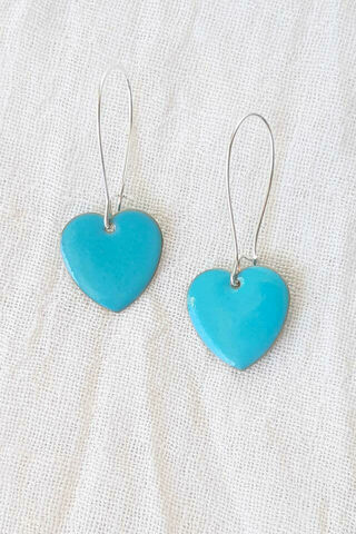 Turquoise Love Drop Earrings
