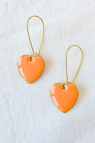 Tangerine Love Drop Earrings