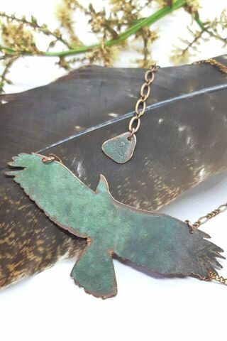 Strongwing Copper Bird Necklace