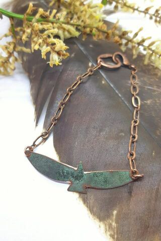 Strongwing Copper Bird Bracelet