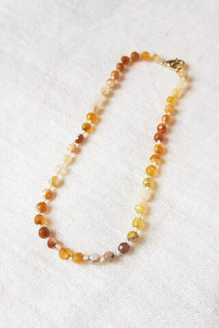 Wanda Ombre Rust Agate Anklet