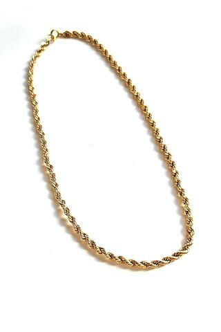 Vintage Gold-plated Chain French Rope Style