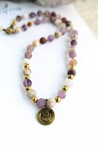 Amethyst Moon Anklet