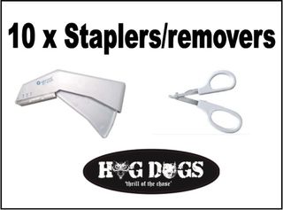 Pig Dog Staplers x 10