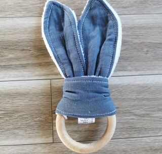 Bunny Teether - Denim