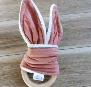 Bunny Teether - Coral