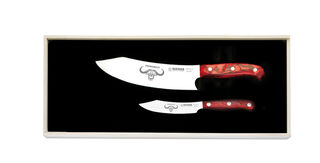 Giesser 2pce Knife Set - Red Diamond