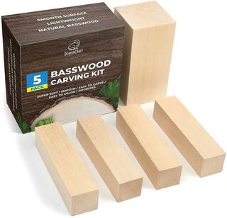 Basswood Wood Carving 5 Block Set