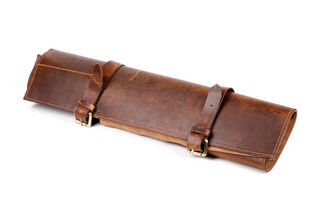 Victory Leather Knife Roll - 5 Pockets