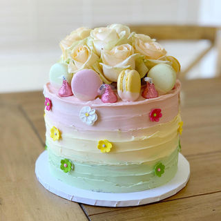 Pastel colour cake