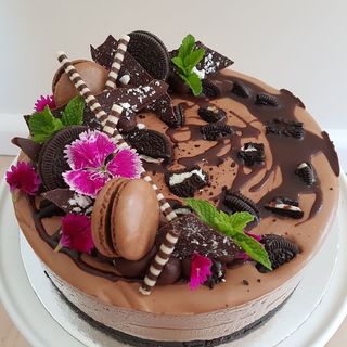 Chocolate oreo cheesecake