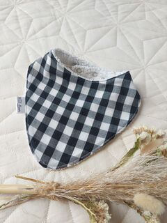 Gingham Dribble Bib