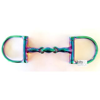 *NEW* Unicorn Rainbow Bit: D-Ring Pony Snaffle, double jointed mouth piece