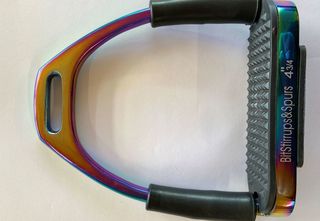 Flexi Stirrup Irons - Rainbow Coloured