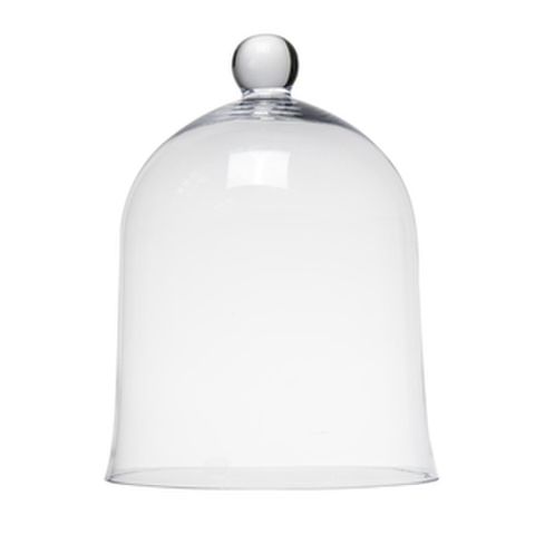 SML GLASS BELL DOME 17X23CM
