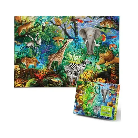 JUNGLE PARADISE HOLOGRAPHIC PUZZLE 100pce