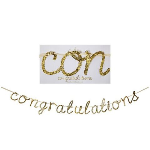 CONGRATULATIONS GARLAND GOLD