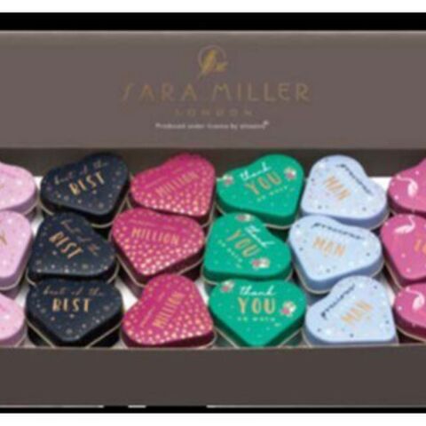 MINI HEART TIN w/words SM