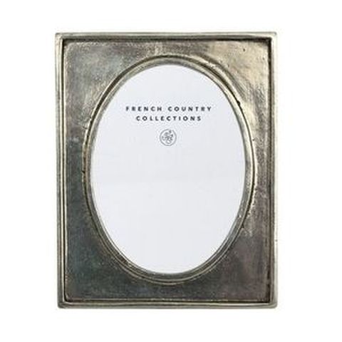 PHOTO FRAME OVAL PEWTER 3x4