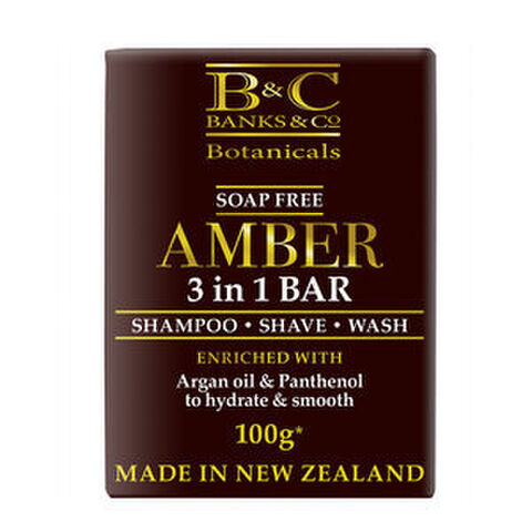 AMBER 3 IN 1 SHAMPOO SHAVE WASH 100GM