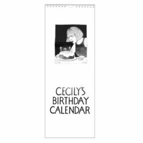 CECILY BIRTHDAY CALENDAR