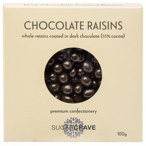 CHOCOLATE RAISINS w DARK CHOC