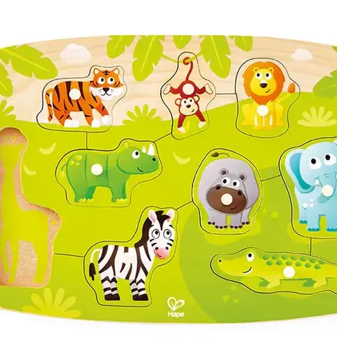 JUNGLE PEG PUZZLE HAPE