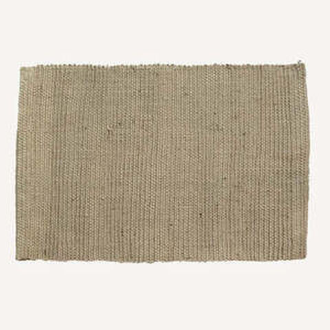 RIBBED JUTE PLACEMAT STONE set/4