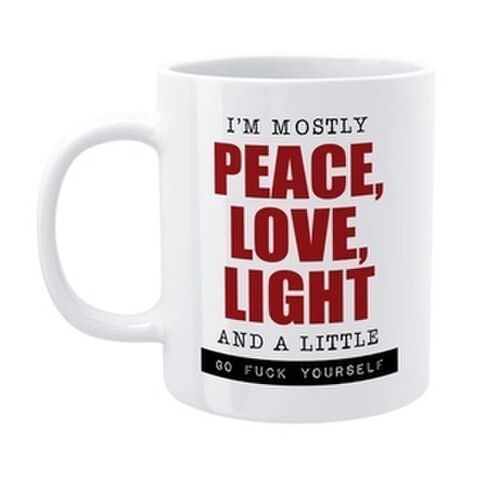 MUG PEACE LOVE LIGHT