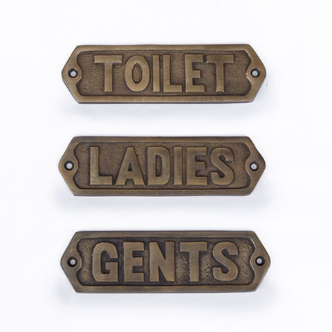 GENTS SIGN BRASS