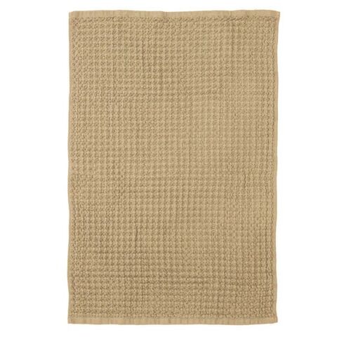 TEA TOWEL CHUNKY WAFFLE TAUPE 2pk