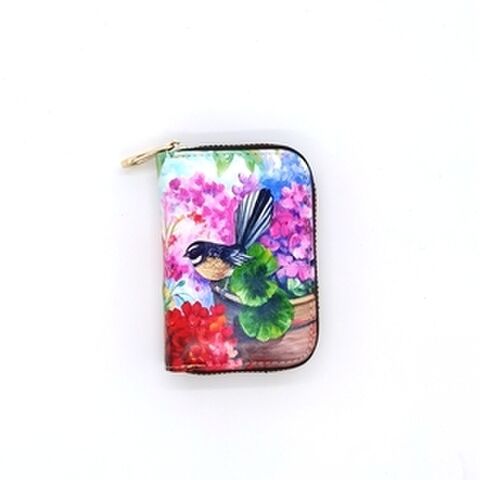 CARD HOLDER FANTAIL PINK FLORAL