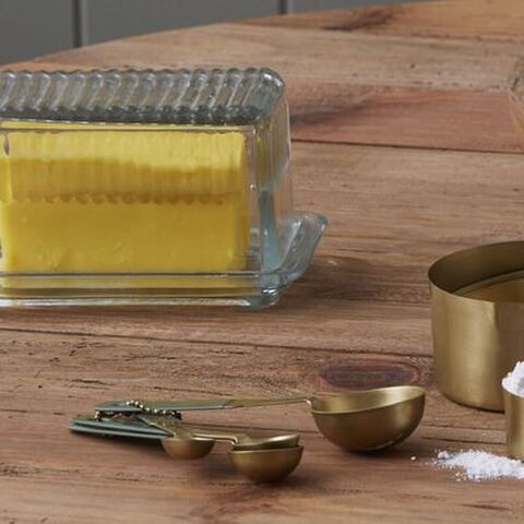 HEMINGWAY BUTTER DISH GLASS