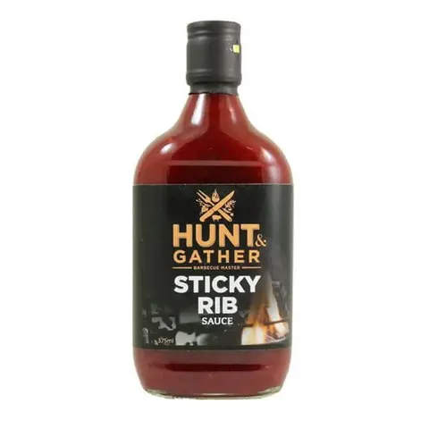 H&G STICKY RIB BBQ SAUCE 375mls
