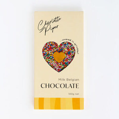 MILK CHOCOLATE BAR w/ SPRINKLES 100gm