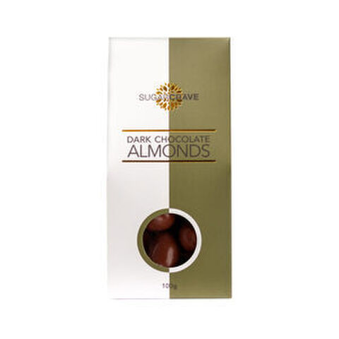 DARK CHOCOLATE ALMONDS 100GM