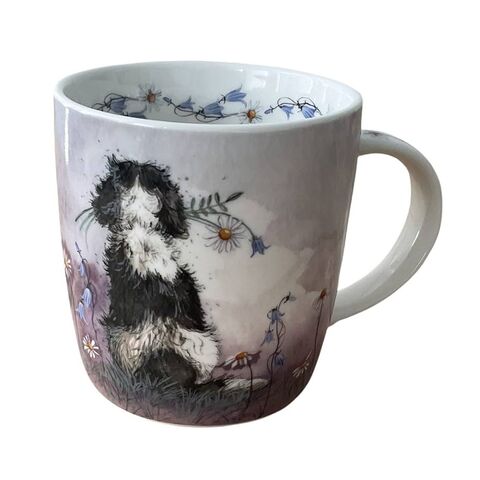 MUG SPANIEL & FLOWERS