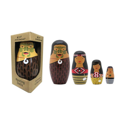 NZ NESTING DOLL MAORI WHANAU