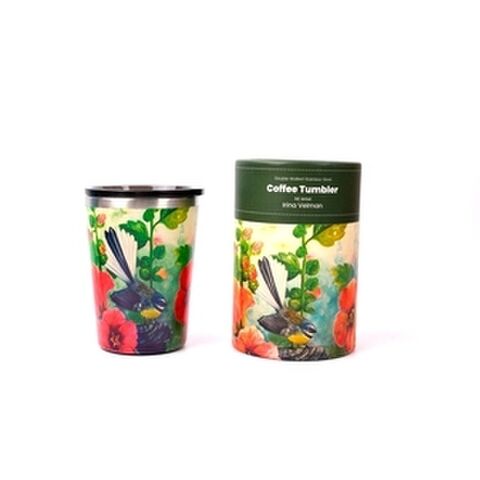 COFFEE TUMBLER FANTAIL HIBISCUS