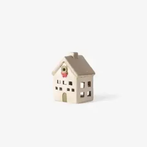 ALSACE TEA LIGHT VILLA CHRISTMAS STONE