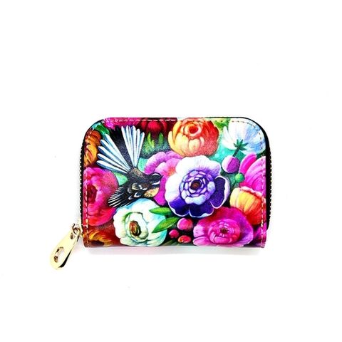 CARD HOLDER FANTAIL PEONIES