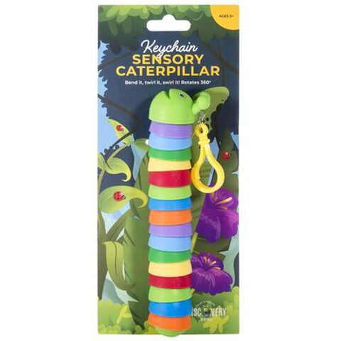 KEYCHAIN SENSORY CATTERPILLAR
