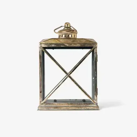 CALYPSO LANTERN AGED GOLD SMALL