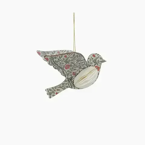 VINTAGE PATTERN BIRD CREAM HANGING