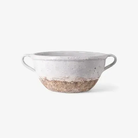 PEBBLES TERRACOTTA BOWL WHITE