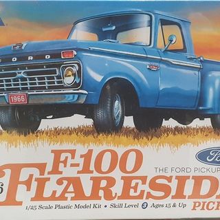 1966 Ford F-100 Flareside Pickup Moebius Kitset 1/25 with engine