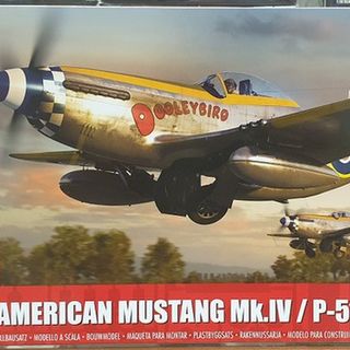 North American Mk.IV P-51K Mustang Fighter Plane Kitset 1/48 Airfix