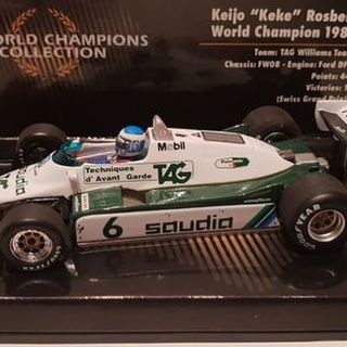 Williams Ford FW08 1982 Formula 1 GP Champion Keke Rosberg 1/43 Minichamps