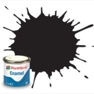 Humbrol #33 Black Matt - 14ml Enamel Paint