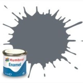 Humbrol 123 Extra Dark Sea Grey Satin - 14ml Enamel Paint